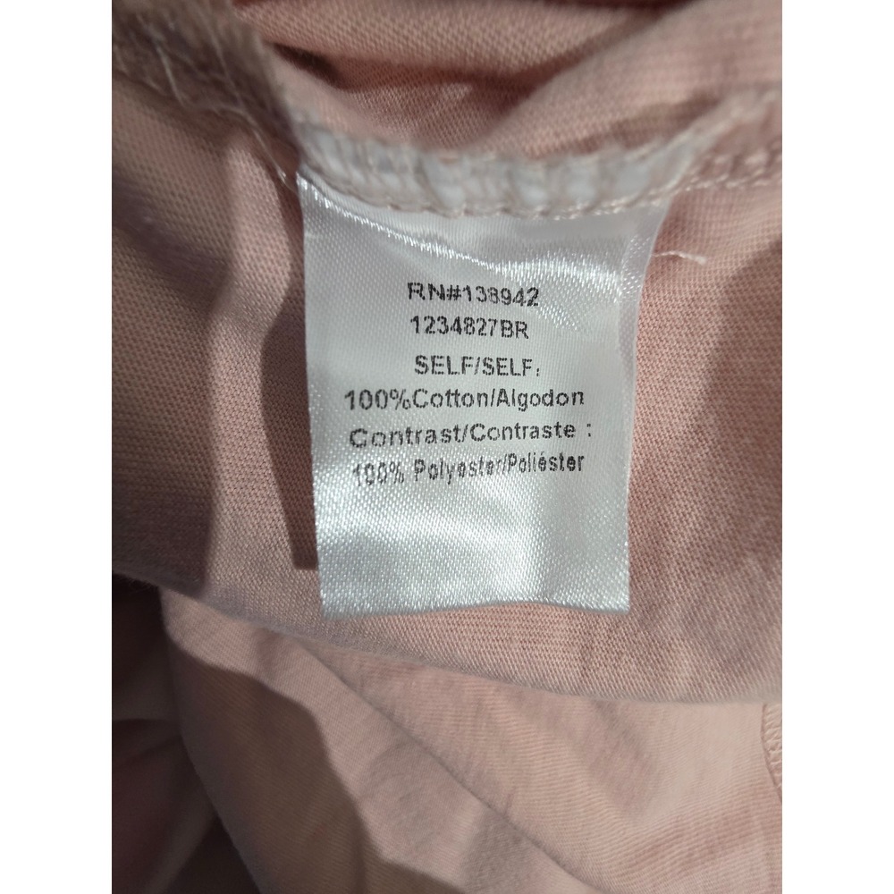 On Twelfth Pink Swiss Dot Ruffle Sleeve Cotton Top Small 1234827BR - Picture 4 of 7